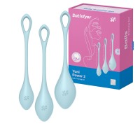 Вагинальные шарики Satisfyer Yoni Power 2 голубые ДЕФОРМИРОВАННАЯ УПАКОВКА