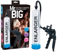Вакуумная помпа для пениса со сменными насадками Mr Big Enlarger