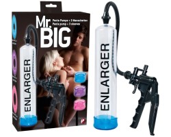 Вакуумная помпа для пениса со сменными насадками Mr Big Enlarger
