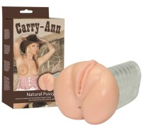 Мастурбатор вагина и попка с рельефным каналом Carry Ann