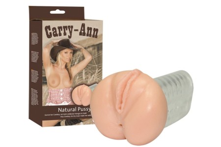 Мастурбатор вагина и попка с рельефным каналом Carry Ann