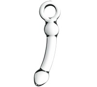 Нереалистичный фаллос из стекла 18,5 см