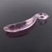 Нереалистичный стеклянный фаллоимитатор розового цвета 16 см - фото 2