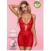 Сексуальное красное платье и трусики-стринги Candy Girl Desiree S/M - фото