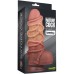Реалистичный фаллоимитатор с мошонкой и рельефом из веревок Lovetoy Silicone Cock with Rope 25 см - фото 9