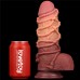 Реалистичный фаллоимитатор с мошонкой и рельефом из веревок Lovetoy Silicone Cock with Rope 25 см - фото 1