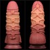 Реалистичный фаллоимитатор с мошонкой и рельефом из веревок Lovetoy Silicone Cock with Rope 25 см - фото 7