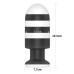 Черно-белая анальная пробка X-Missioner Butt Plug 19,5 см - фото 3