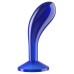Стимулятор простаты Lovetoy Flawless Clear Prostate Plug синего цвета 15 см - фото 1