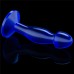 Анальная втулка Lovetoy Flawless Clear Prostate Plug синего цвета 17 см - фото 3