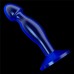 Анальная втулка Lovetoy Flawless Clear Prostate Plug синего цвета 17 см - фото 2