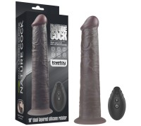 Реалистичный вибратор-мулат с ротацией Dual Layered Silicone Rotator 25 см