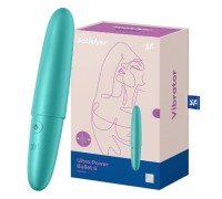Мини вибратор Satisfyer Ultra Power Bullet 6 бирюзовый ДЕФОРМИРОВАННАЯ УПАКОВКА
