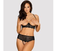Откровенный эротический комплект с белыми жемчужинами Pearlove M/L