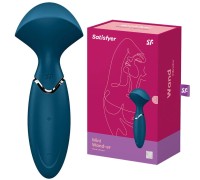 Перезаряжаемый мини-массажер с вибрацией Satisfyer Mini Wand-er синий