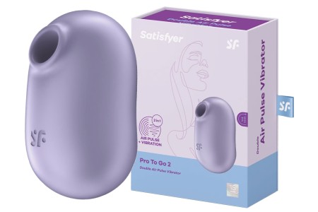 Вакуумно-волновой стимулятор с вибрацией Satisfyer Pro To Go 2 фиолетовый