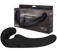 Гнущийся безремневой страпон Natural Temptation Black