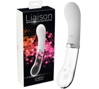 Двусторонний стеклянный вибратор для точки G Liaison Led