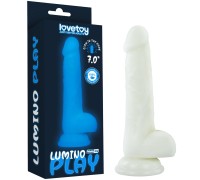 Светящийся в темноте фаллос на присоске Lumino Play Dildo 18 см