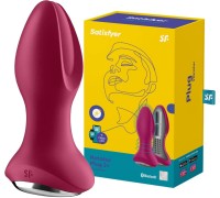 Анальный смарт-стимулятор с вибрацией и ротацией Satisfyer Rotator Plug 2+ фуксия ДЕФОРМИРОВАННАЯ УПАКОВКА