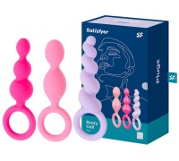 Набор разноцветных анальных стимуляторов Satisfyer Booty Call ДЕФОРМИРОВАННАЯ УПАКОВКА