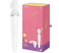 Перезаряжаемый смарт-массажер с насадкой для точки G Satisfyer Double Wand-er ДЕФОРМИРОВАННАЯ УПАКОВКА