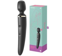 Вибромассажер перезаряжаемый Satisfyer Wand-er Women черный ДЕФОРМИРОВАННАЯ УПАКОВКА