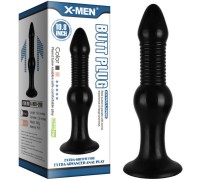 Фаллос с ребристым рельефом X-Men Butt Plug 28 см