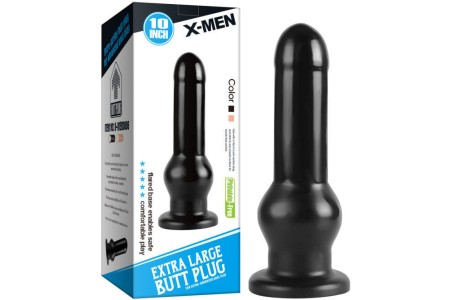 Нереалистичный фаллос на присоске X-Men Butt Plug 26 см