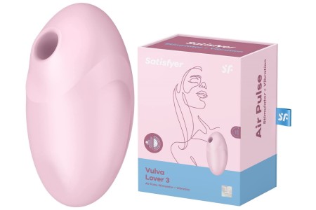 Вакуумно-волновой стимулятор клитора с вибрацией Satisfyer Vulva Lover 3 розовый ДЕФОРМИРОВАННАЯ УПАКОВКА
