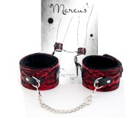 Поножи кружевные красные Marcus