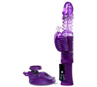 Вибратор с поступательными движениями и стимулятором клитора