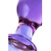 Фиолетовая анальная пробка из стекла 10 см - фото 3