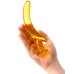 Изогнутый анальный стимулятор Банан из стекла - фото 1