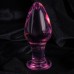 Стеклянная анальная втулка розовая 10 см - фото 4