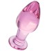Стеклянная анальная втулка розовая 10 см - фото 2