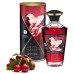 Разогревающее массажное масло Shunga Blazing Cherry c ароматом вишни 100 мл - фото