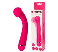 Вибратор для точки G розового цвета с 20 режимами вибрации