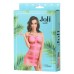 Розовое платье-сетка Joli Miami S/M - фото 3