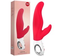 Вибратор Fun Factory Lady Bi с клиторальным стимулятором красный