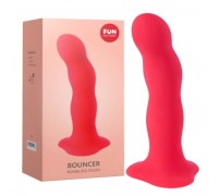Фаллос Fun Factory Bouncer со смещенным центром тяжести красный 18 см