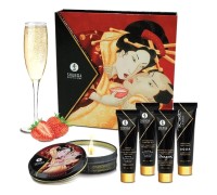 Эротический набор Shunga Geisha's Secret, клубника и шампанское