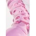 Изогнутый двусторонний фаллоимитатор из розового стекла Sexus Glass 20 см - фото 2