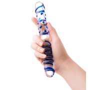 Двусторонний фаллоимитатор Sexus Glass, стекло