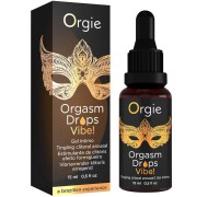 Возбуждающие капли для клитора Orgie Orgasm Drops Vibe с эффектом вибрации 15 мл