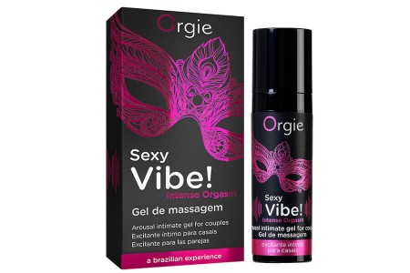 Стимулирующий гель-смазка Orgie Sexy Vibe Intense Orgasm с покалывающим, разогревающим и охлаждающим эффектом 15 мл