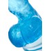 Реалистичный фаллоимитатор Toyfa Indy 11 см голубой - фото 3