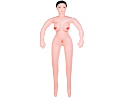 Надувная кукла-медсестра Nurse Emilia с вибрацией и двумя рабочими отверстиями