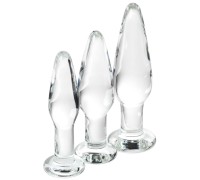 Набор анальных втулок из стекла Sexus Glass