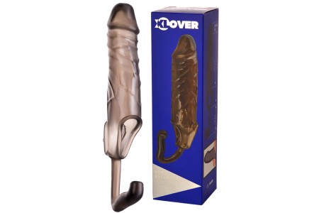 Насадка на пенис с кольцом под мошонку и анальным стимулятором Toyfa Xlover